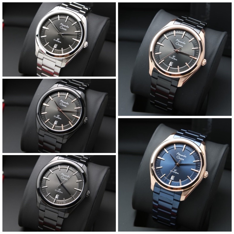 Jam tangan pria original Alexandre Christie AC-8654/AC 8654/8654/AC 8654