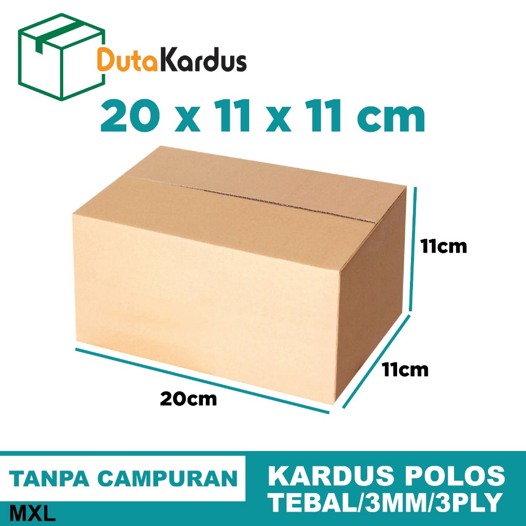 

KARDUS POLOS 20x11x11 CM KOTAK DUS BOX PACKING