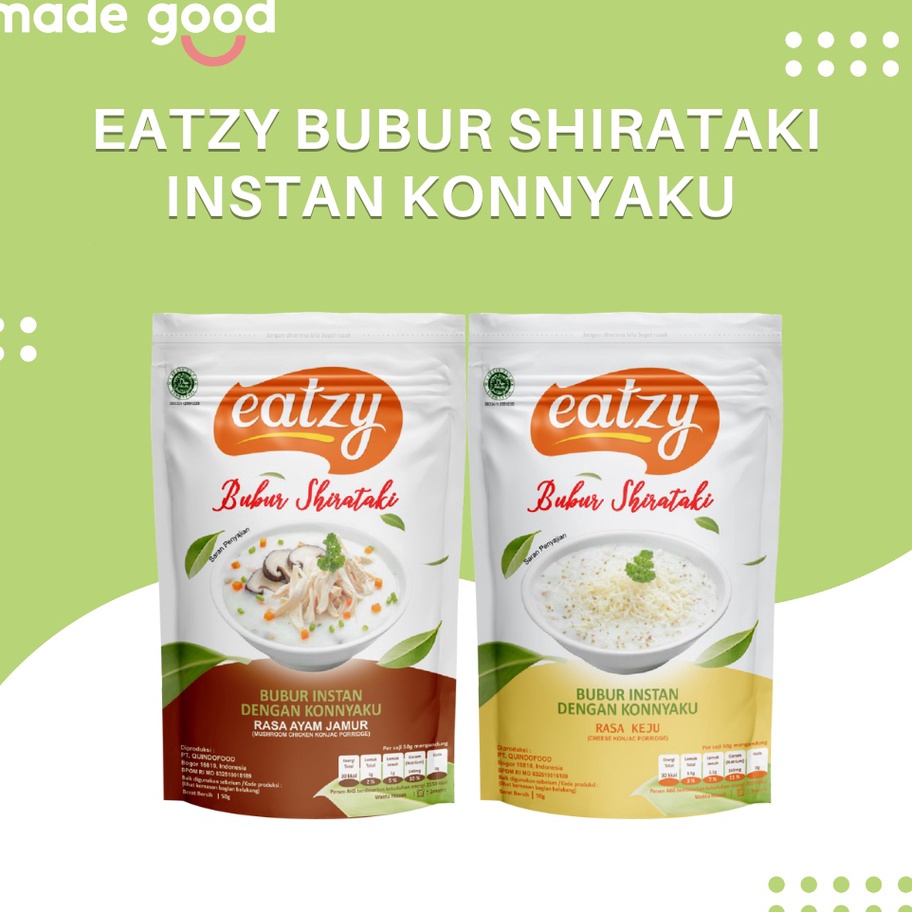 

XMPW819 Jangan Sampai Kehabisan Eatzy Bubur Shirataki Instan Konnyaku 5gr