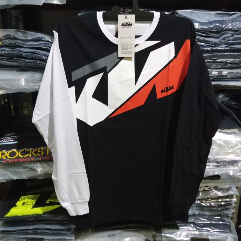 KAOS KTM LENGAN PANJANG BAJU TRAIL T-SHIRT MOTOR CROSS