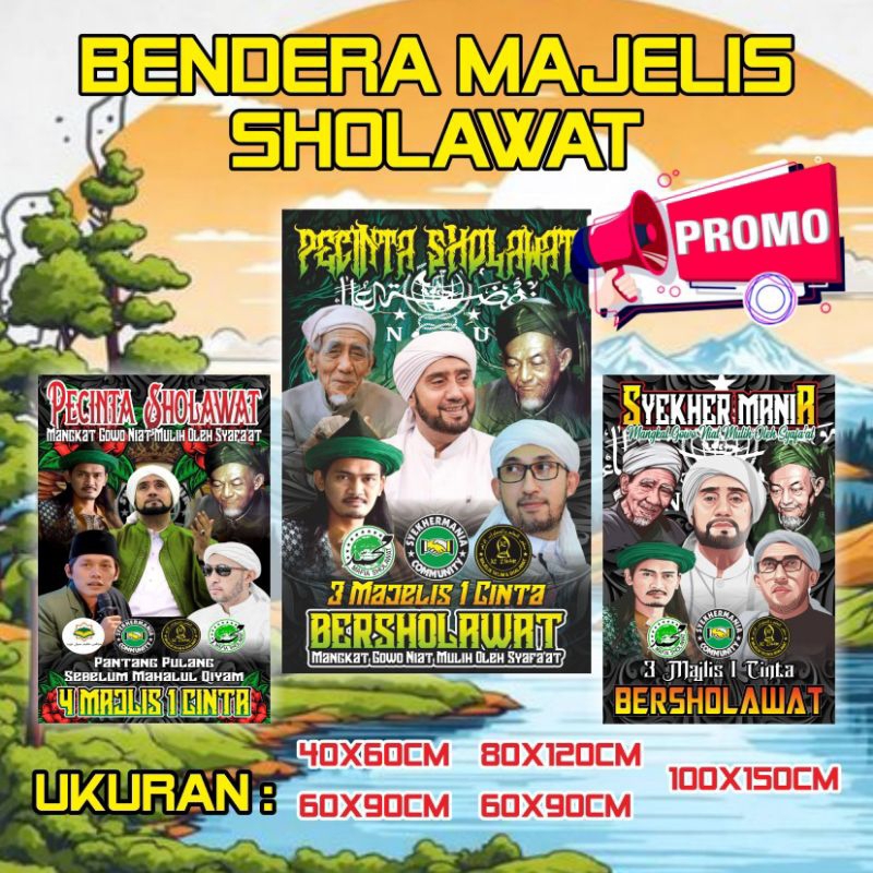 BENDERA SHOLAWAT SYEKHER MANIA, ZAHIR MANIA, MAFIA SHOLAWAT