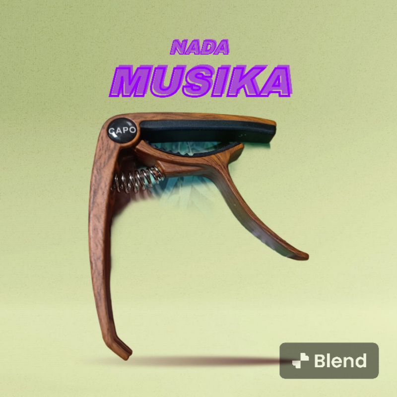 Capo Gitar Akustik klasik eletrik ukulele bahan zinc alloy motif kayu