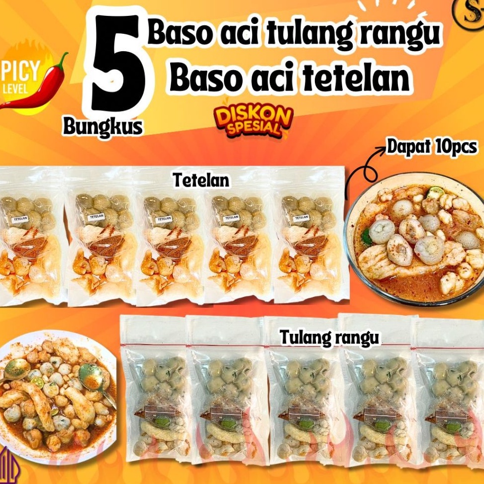 

YCTN5528 COD PAKET BUNDLING 5 BOCI TETELAN MIX 5 BOCI TULANG RANGU Food mantull