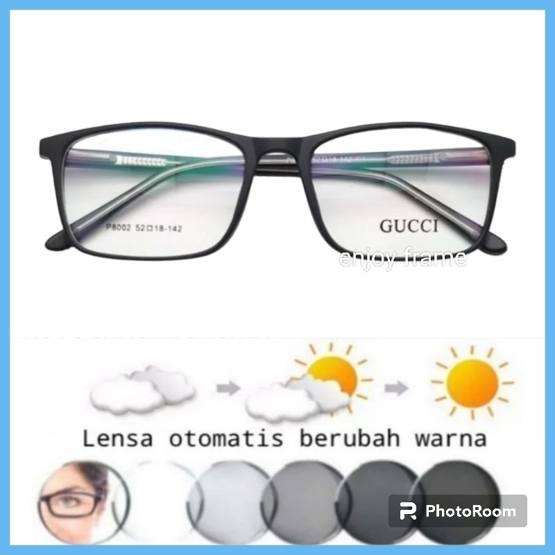 Kacamata Photocromic Plus Minus Anti Radiasi Lensa Standar Optik