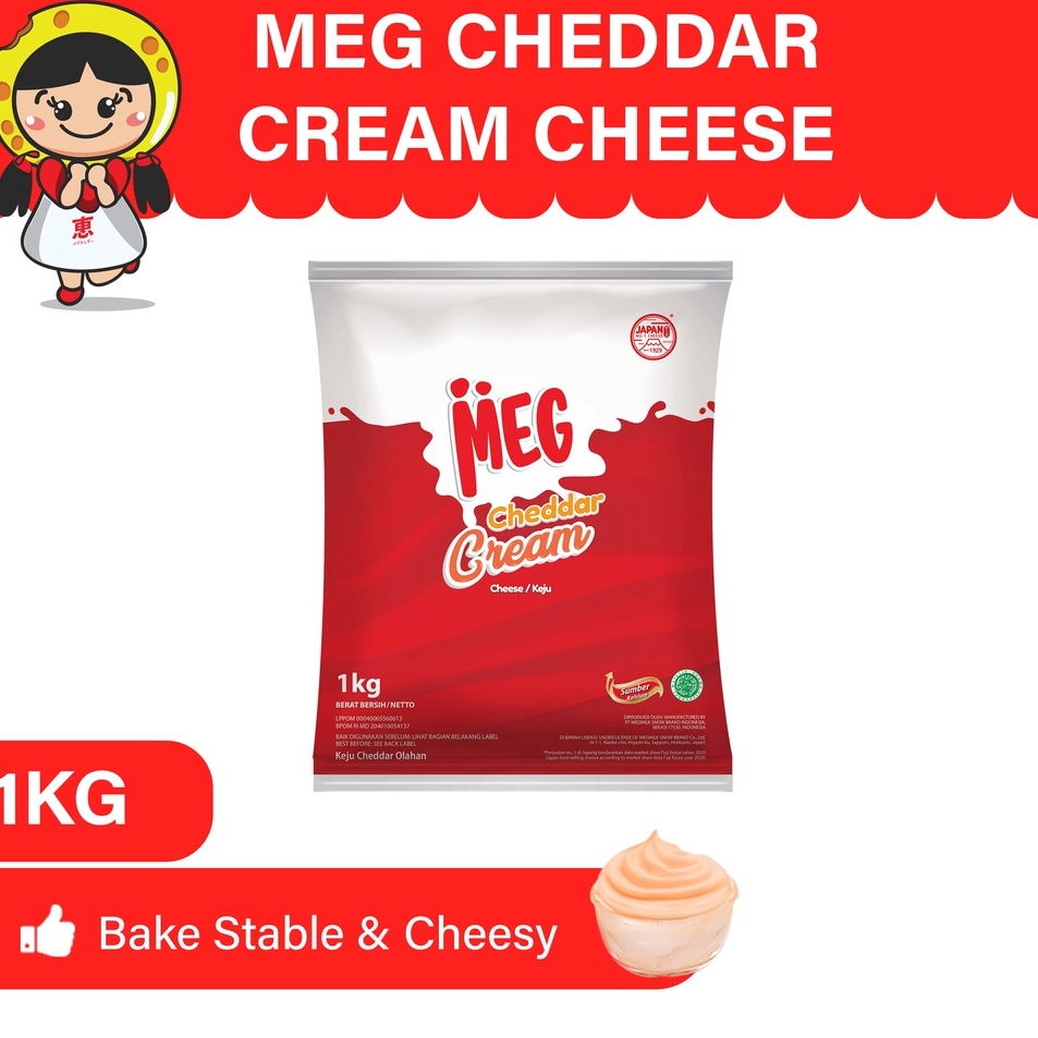 

DSTJ1362 HOT MEG Cheddar Cream Keju 1 Kg