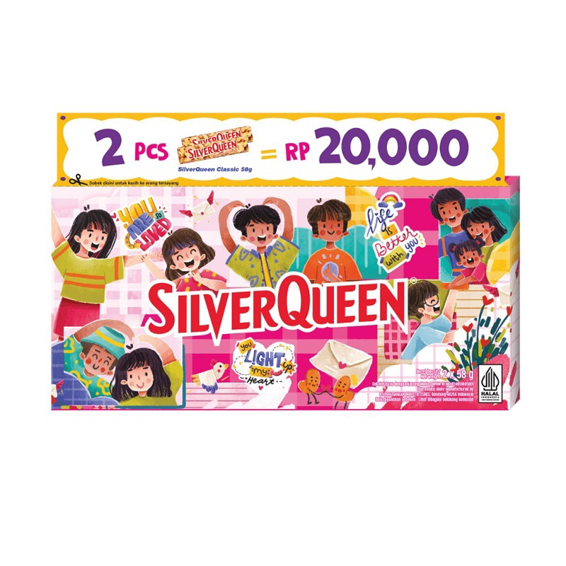silverqueen Valentine Edition, Isi 2, coklat silver queen