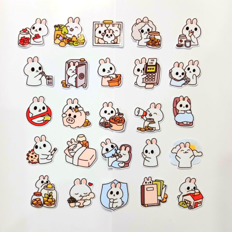 

48 pcs Sticker Deco / Journal / Planner [Self-Health Care] Daily Life