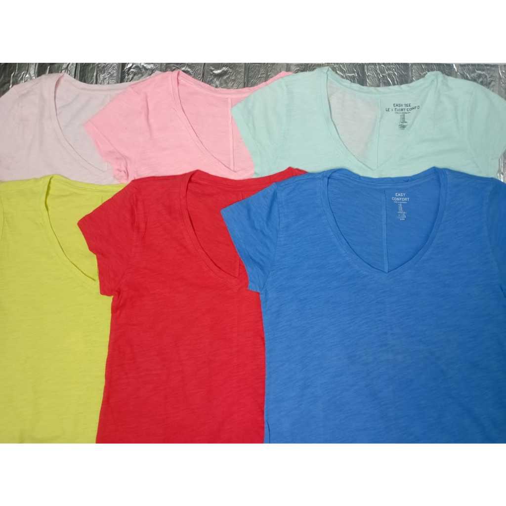 robenoerm KAOS POLOS WANITA KERAH V