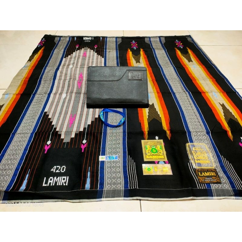 SARUNG LAMIRI SGT 420 ASLI SULAM TANGAN FULL SUTRA BISA COD