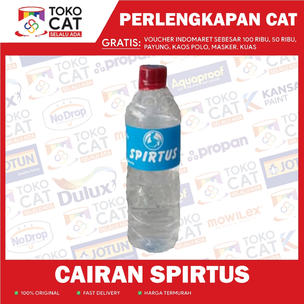 Spirtus Botol Warna Bening | Spirtus Bakar | Spirtus