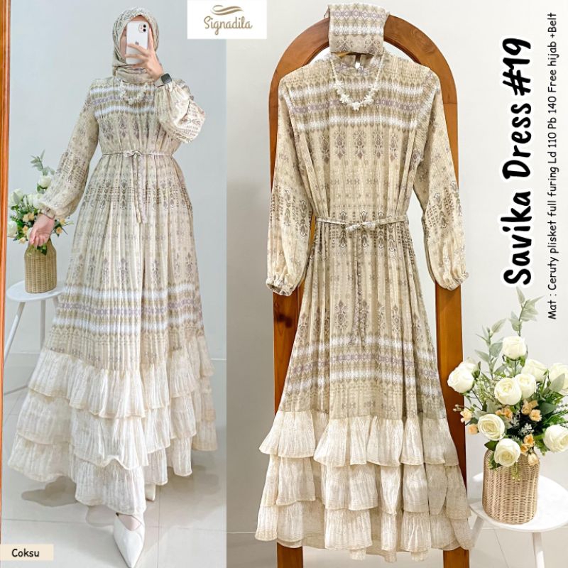 Savika Dress bahan Premium