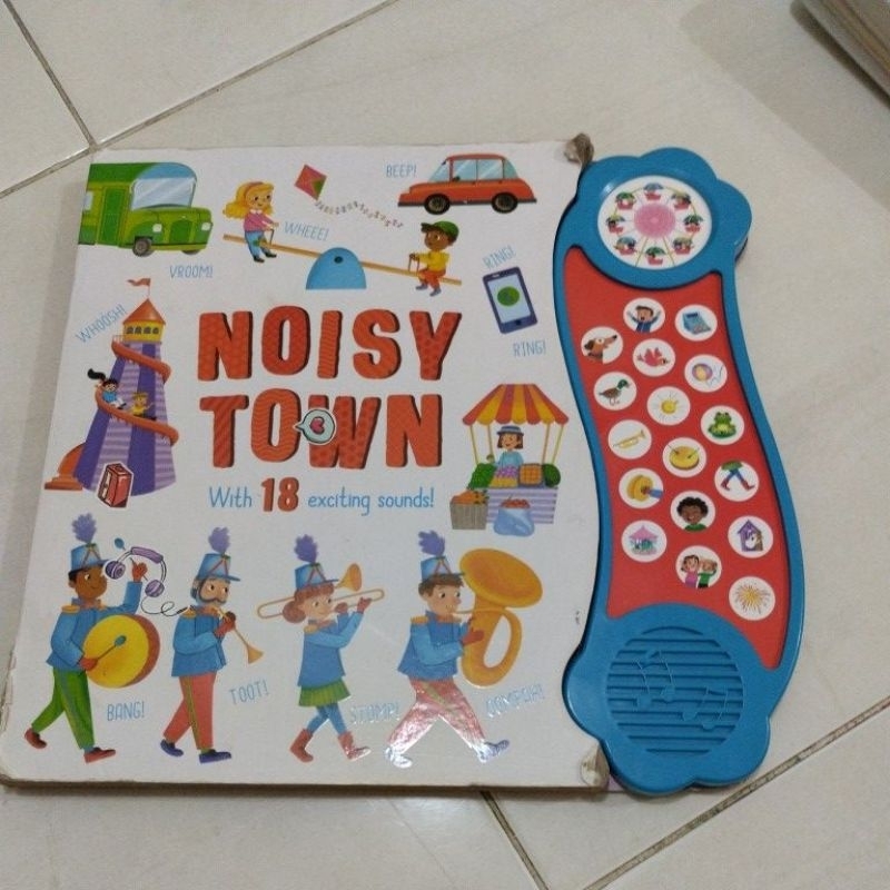 Preloved sound book noisy town buku anak bayi toddler