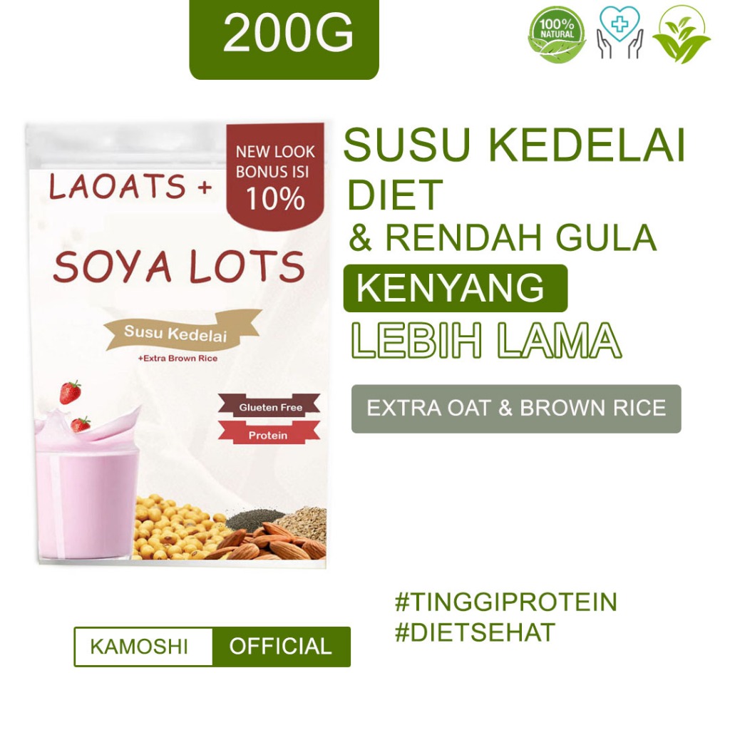 

Susu Kedelai Whey Tinggi Protein Oatmilk Diet Penurun Berat Badan Laoats