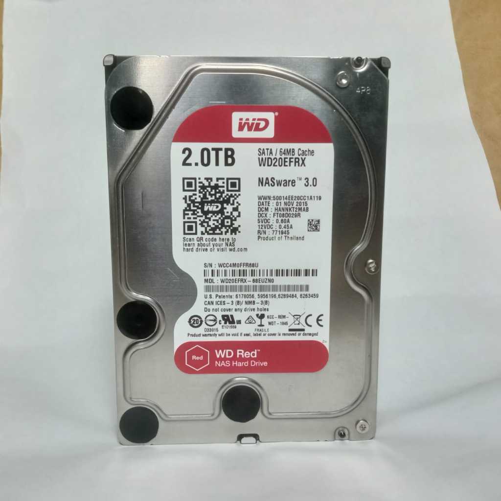 HARDISK WD RED 2TB(NAS).WD MERAH 2TB