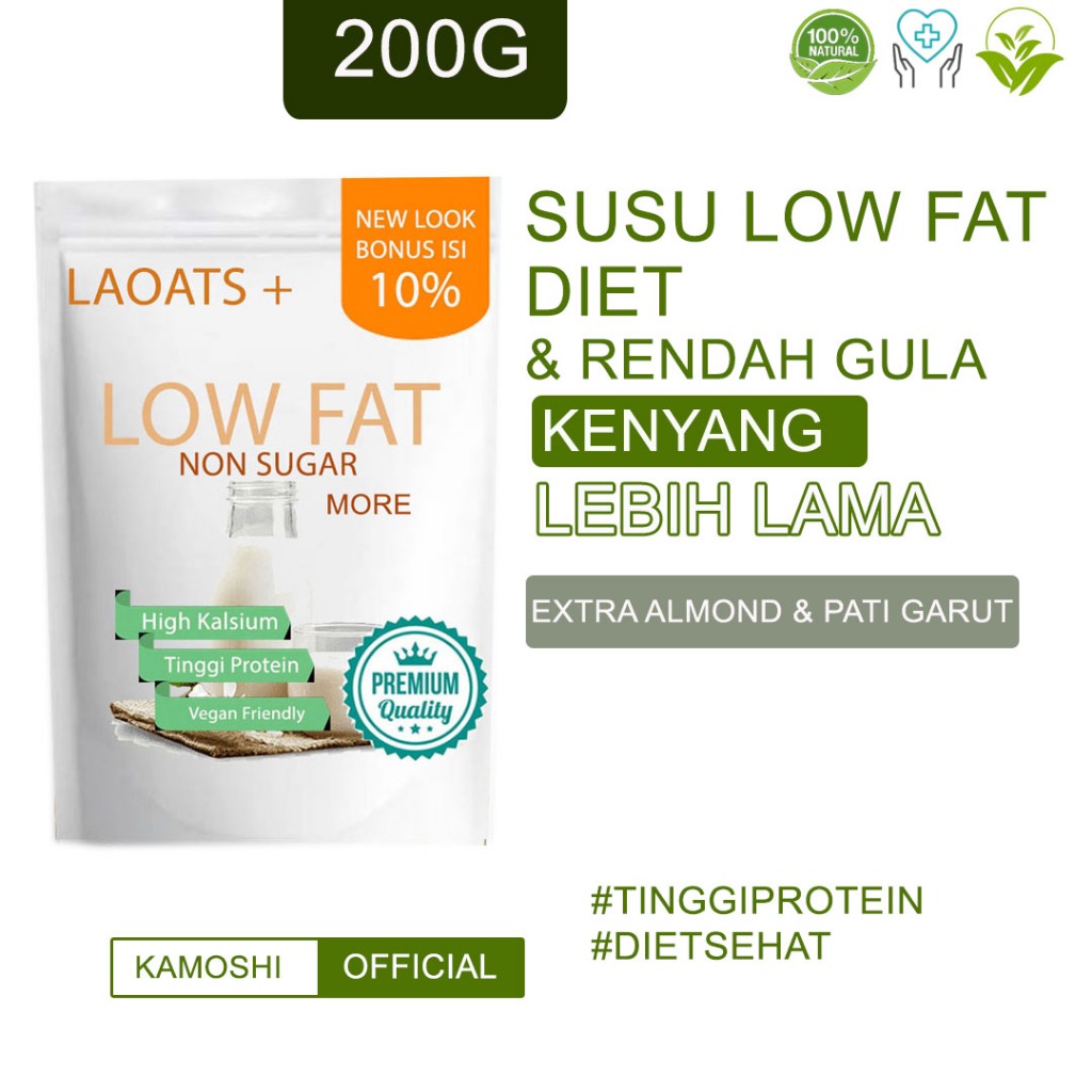 

Susu Rendah Lemak Untuk Diet Pelangsing Badan Penurun Berat Badan Oatmilk Susu Bubuk Pengganti Makan Laoats