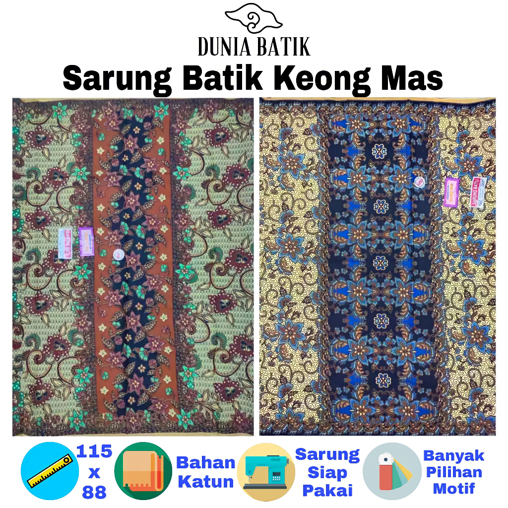 Sarung Batik Keong Mas Sarung Batik Sudah Jahit Tersedia Berbagai Macam Motif Kain Batik Panjang Sud