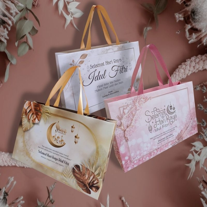 PaperBag Tas Kertas Idul Fitri, Lebaran, Eid Mubarak, Ramadan, Ramadhan Landscape