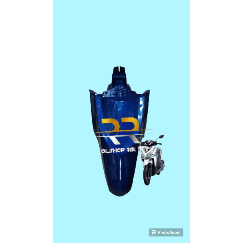 SPAKBOR DEPAN VARIO 125 TECHNO FI BIRU