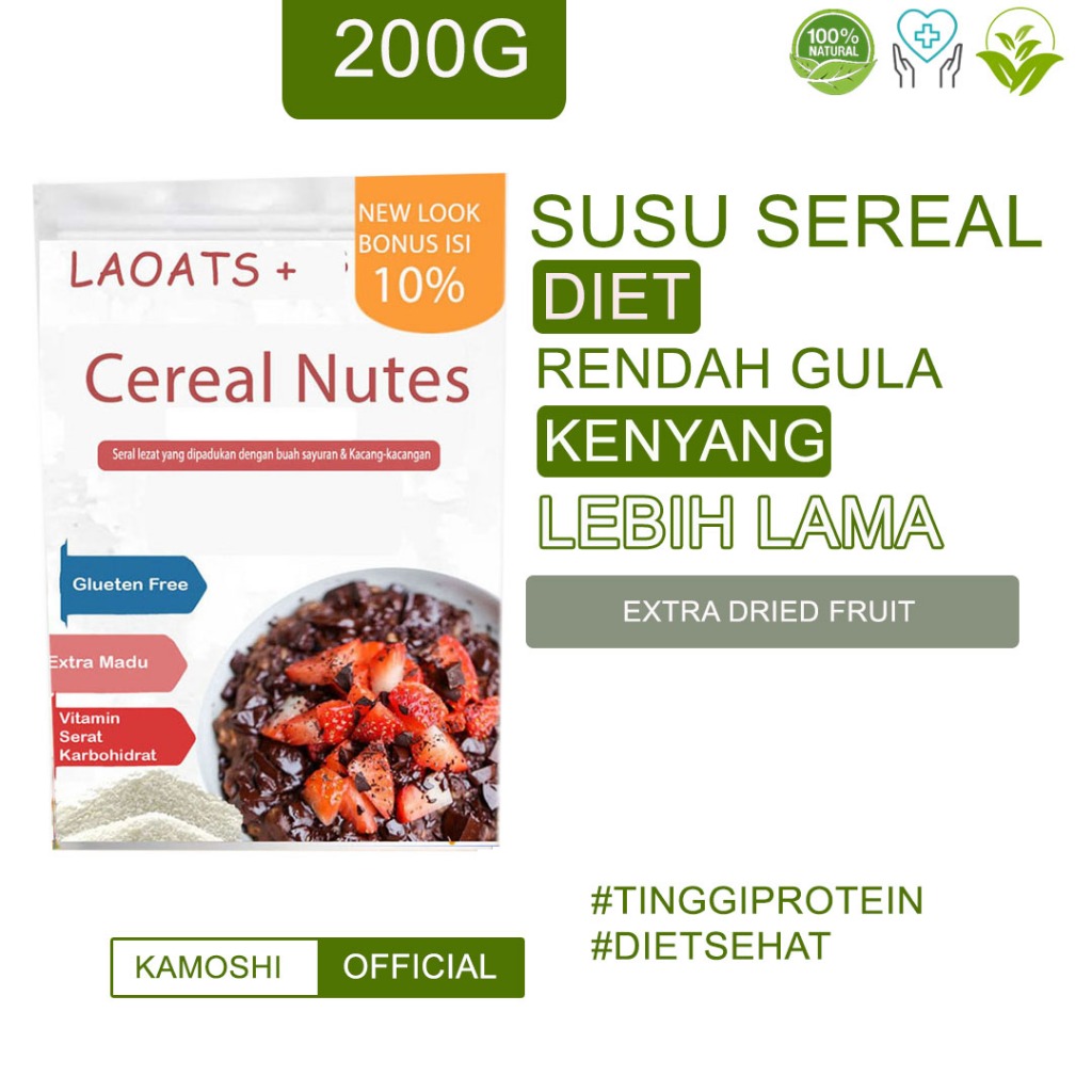 

Sereal Diet Makanan Diet Rendah Kalori Pengganti Makan Susu Diet Pelangsing Penurun Berat Badan Cereal Diet Laoats