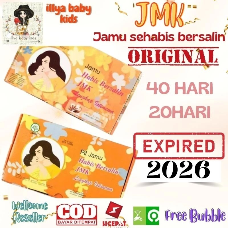 

JMK PIL / JAMU HABIS BERSALIN 20/ 40 Hari LENGKAP ISTIMEWA ASLI Warisan Nyonya Meneer + Minyak Telon