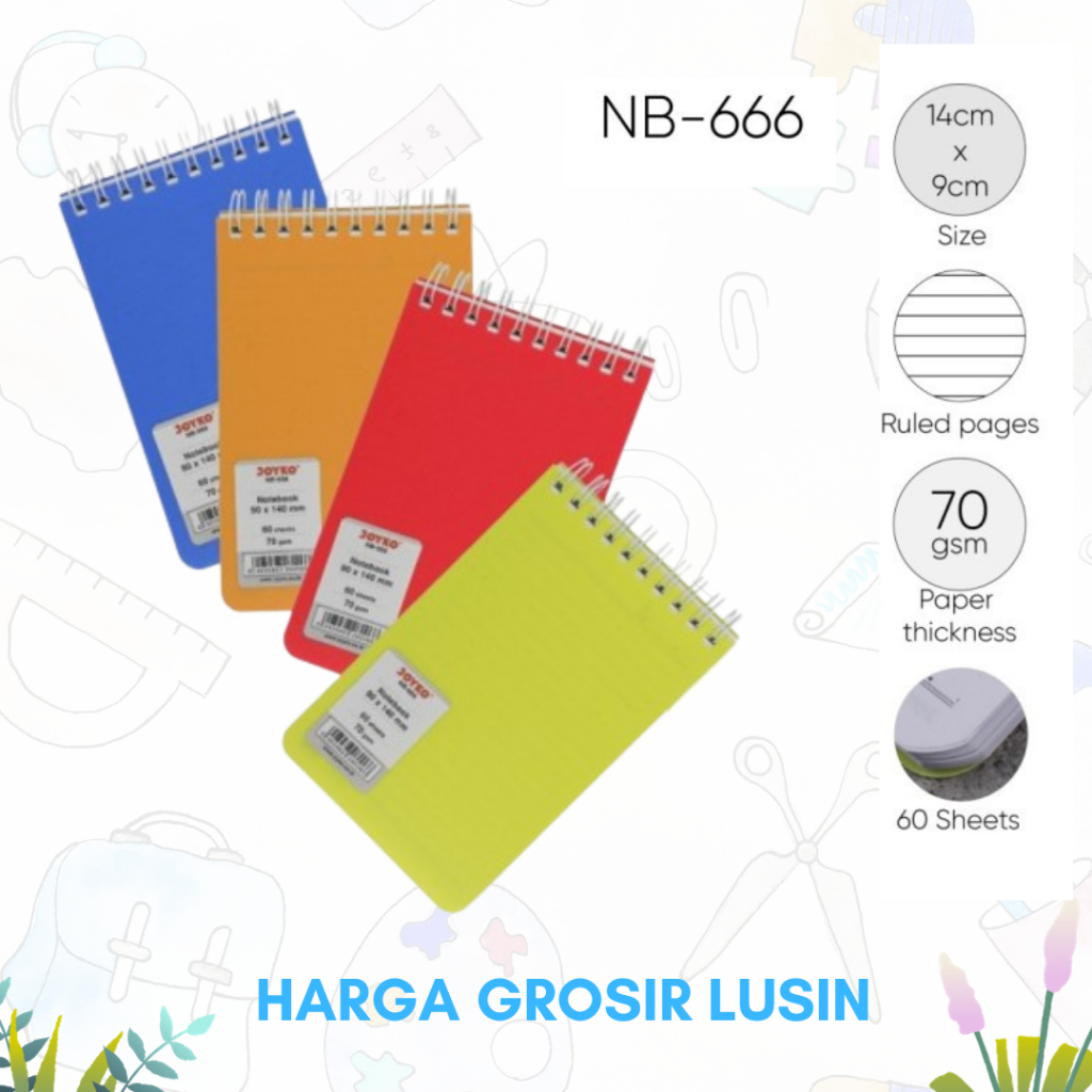 

NOTEBOOK NB - 666 LUSIN (12 PCS) JOYKO