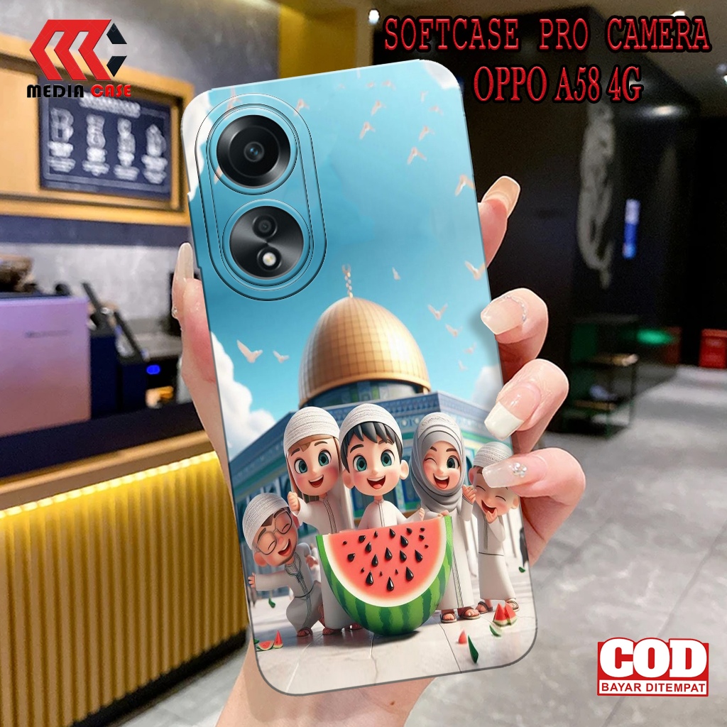 Case Hp OPPO A58 4G Terbaru - Motif Case MUSLIM - Casing Hp OPPO A58 4G - Softcase Hp OPPO A58  - Ke