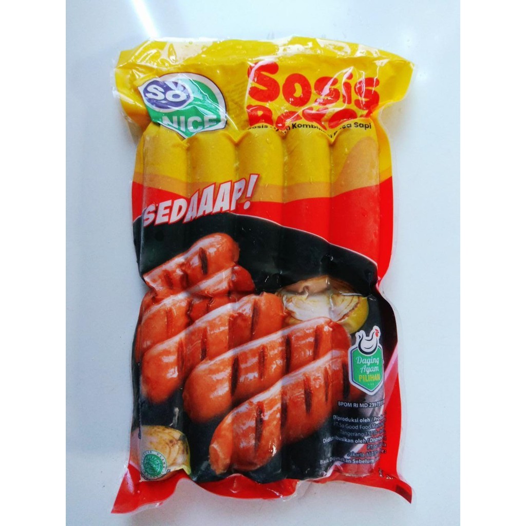 

So Nice Sosis Bakar Halal BPOM 500gr