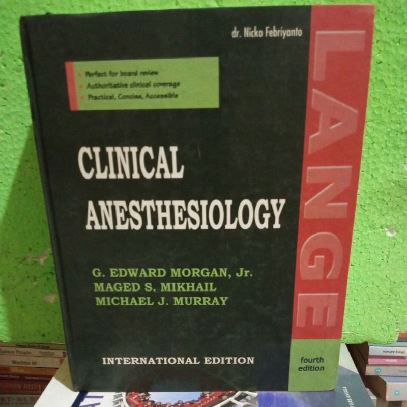 CLINICAL ANESTHESIOLOGY ( Hacd cover )