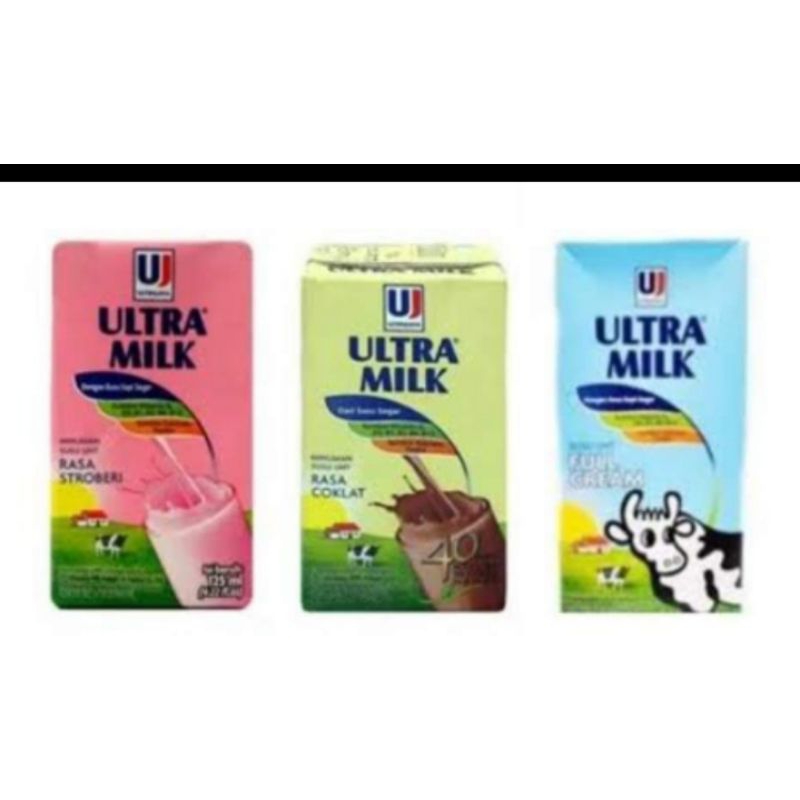 

SUSU ULTRA MILK 125ML 1 DUS ISI 24