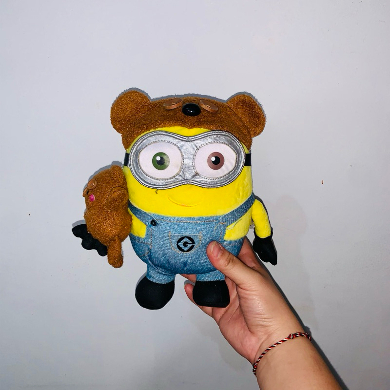 Boneka Minions Bob Topi Teddy Tim