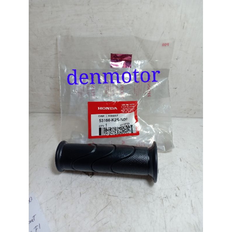 GRIP VARIO 160/BEAT POP/REVO FI INJEKSI/SUPRA X 125 FI 2014 KIRI ORIGINAL HONDA 53166-K2S-N00
