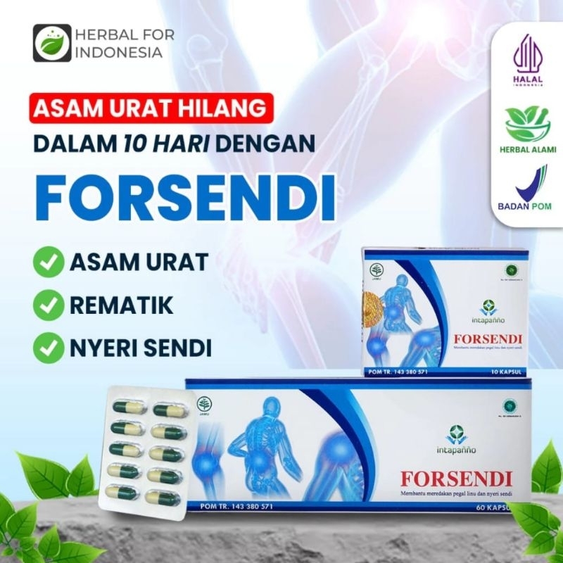 FORSENDI Obat Herbal Asam Urat dan nyeri Sendi