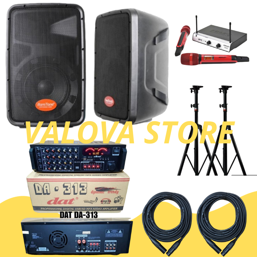 Paket karaoke Baretone Max8hw + Amplifier DAT 313 Original