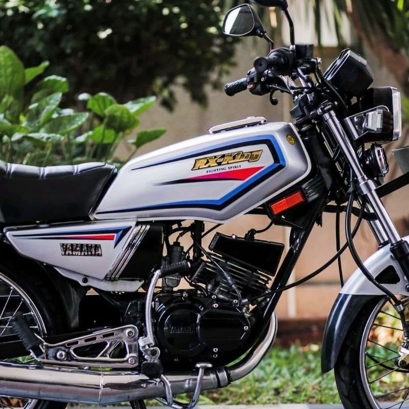 Striping lis sticker standar ORI yamaha rx king 2001 silver stiker rx king silver 2001