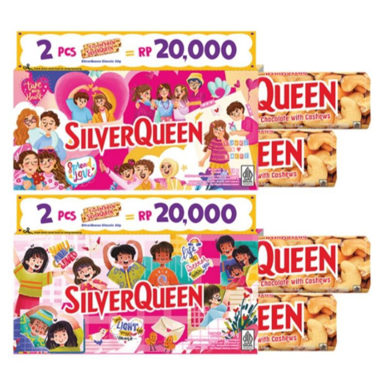 

SILVER QUEEN 58GR CASHEW BELI 1 GRATIS 1 PROMO HARGA PALING MURAH