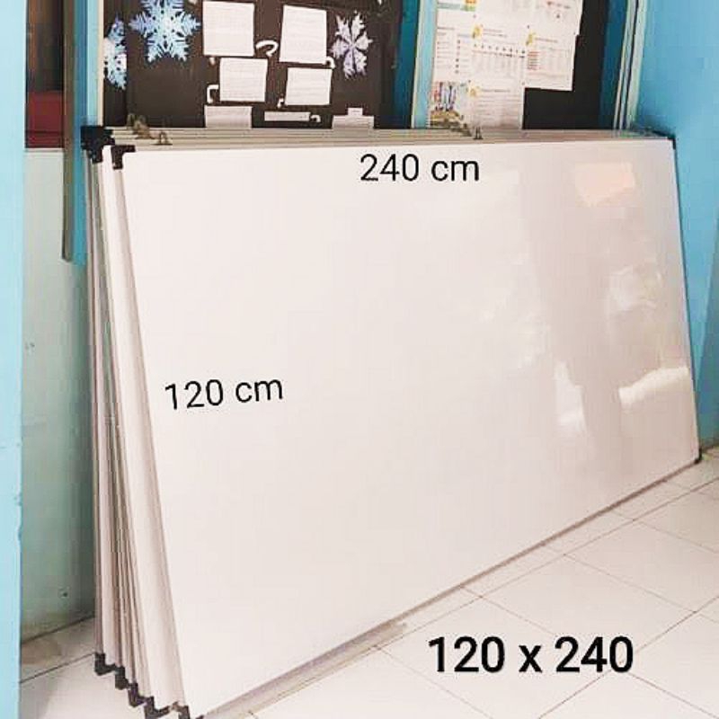 

Papan Tulis Whiteboard Gantung 120 x 240 cm