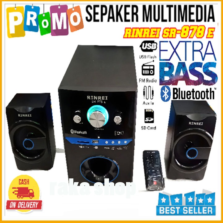 TERLARIS - RINREI SR 878 C SPEAKER AKTIF SUBWOOFER BASS BOOSTER BLUETOOTH - SPEAKER BLUETOOTH RINREI