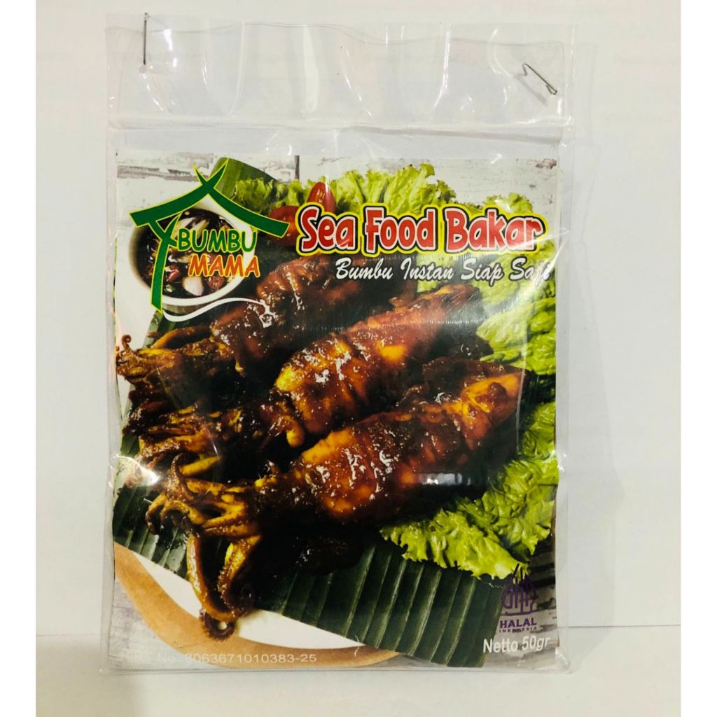 

Bumbu Mama Seafood Bakar 50gr / BumbuMama Bumbu Instan Siap Saji / Bumbu Sea Food HALAL