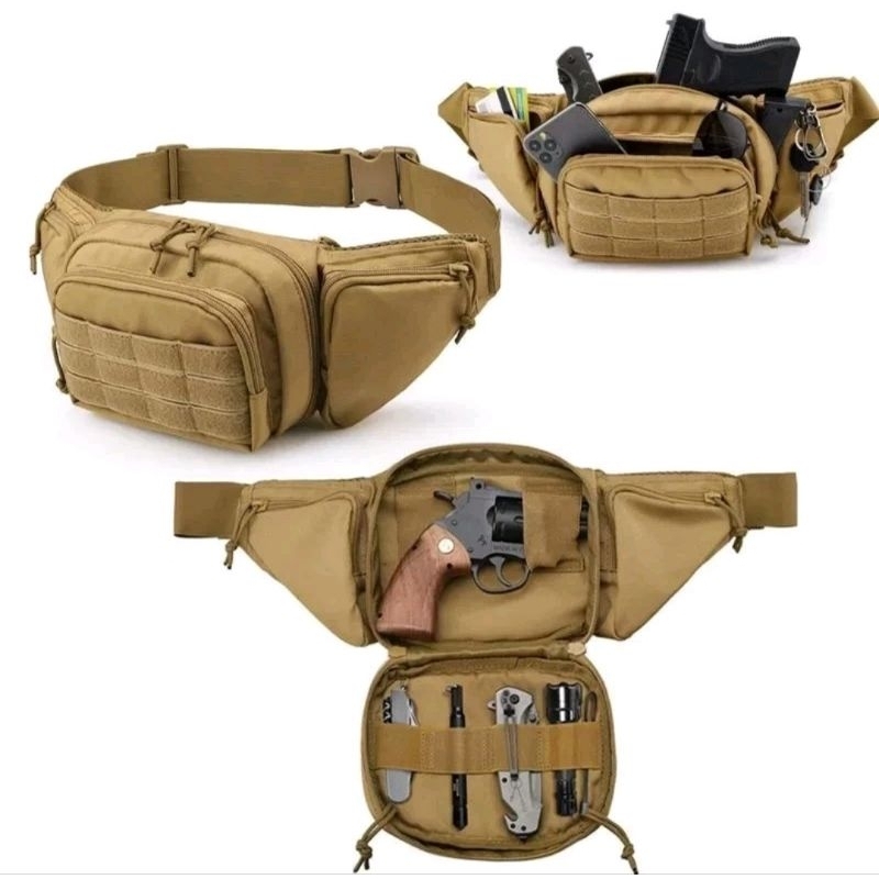 tas pinggang tas selempang pistol tas sempang multifungsi
