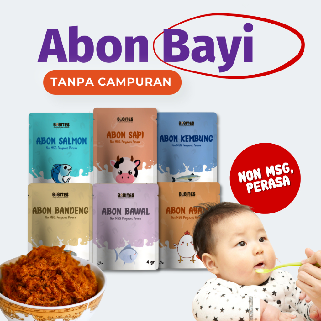 

Abon MPASI Penambah Nafsu Makan Bayi Tanpa Campuran Kemasan Ekonomis Makanan Bayi Untuk Anak Bayi Penambah Berat Badan, BB Booster MPASI Bayi, Makanan Bayi Sehat