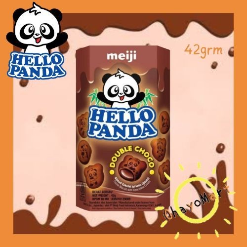 

Hello panda Double choco / Hello panda Cokelat isi krim cokelat 42g