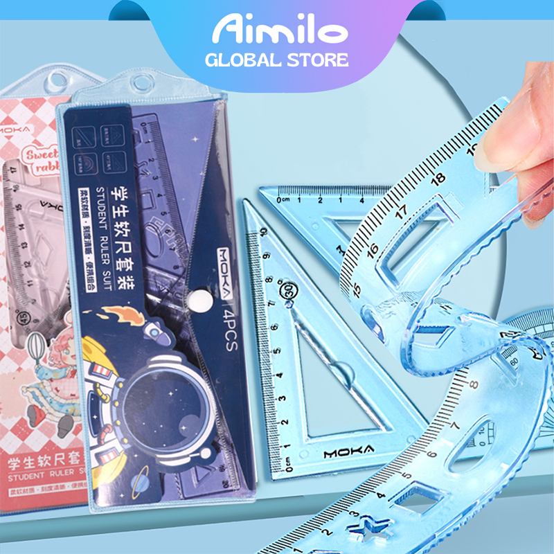 

Aimilo Penggaris Lucu 1 Set 4 Pcs Premium Ruler Dapat Ditekuk Tanpa Patah