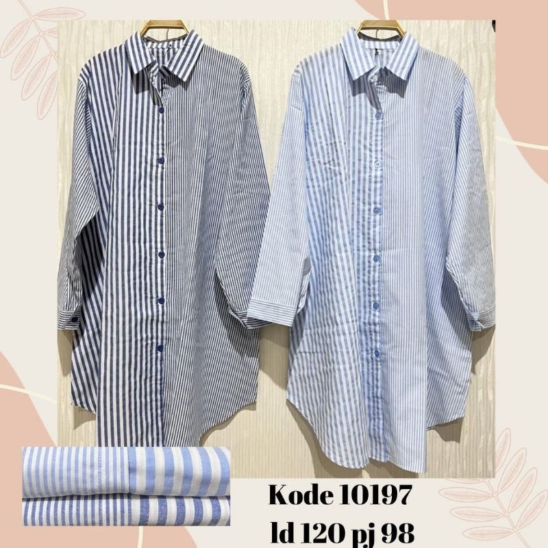 Tunik jumbo Ld 120cm//Tunik salur kombinasi bahan katun premium