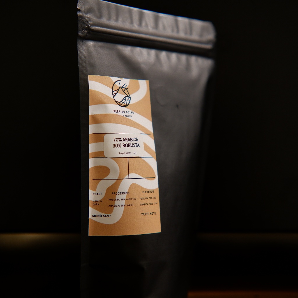 

Biji Kopi Blend 70% Arabica | Blend 70/30 Kopi Susu Ekonomis 100 gr