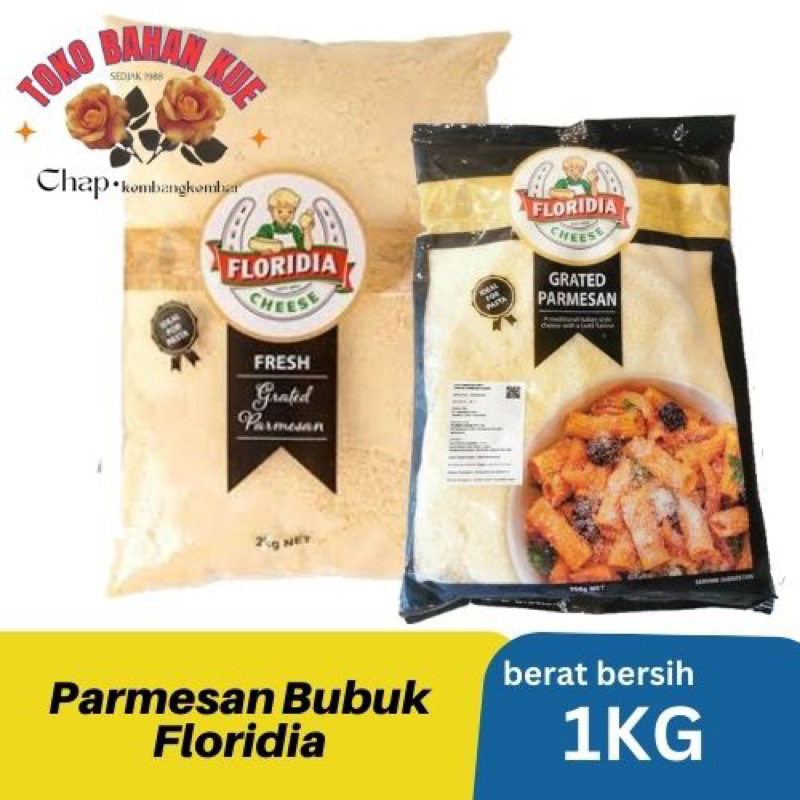 Keju Parmesan Bubuk kemasan 1kg Parmesan Bubuk Floridia Parmesan Bubuk Parmesan Cheese keju bubuk