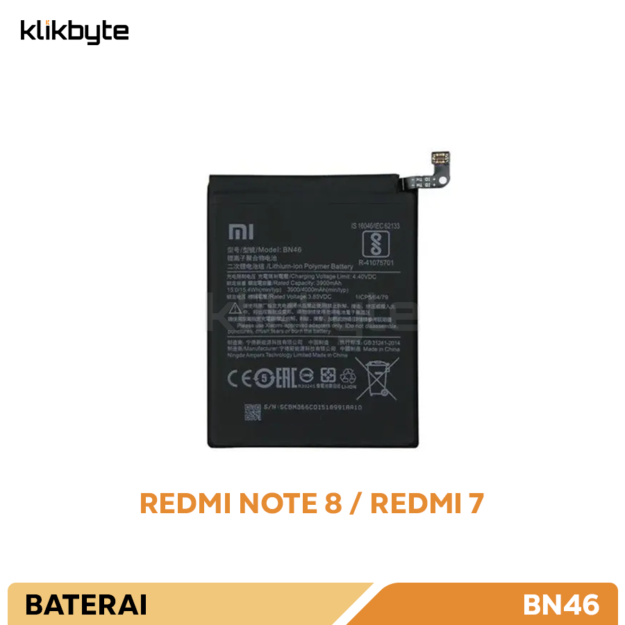 BATERAI REDMI NOTE 8 / REDMI 7 BN46 BN-46 OEM