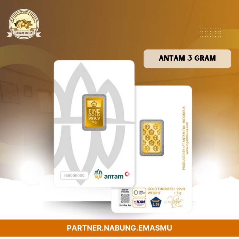 ANTAM RM 3 GRAM 24K