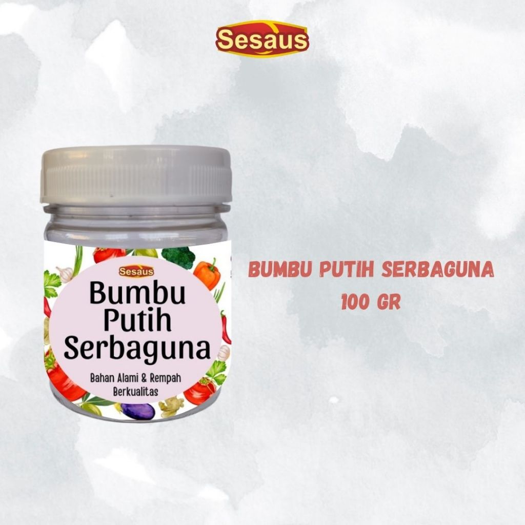 

Bumbu Dapur Putih Serbaguna 100gr / Bumbu Bunda Serbaguna / Bumbu Dasar Putih