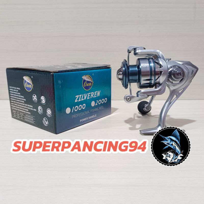 Reel Orca Zilveren 1000 (Power Handle)