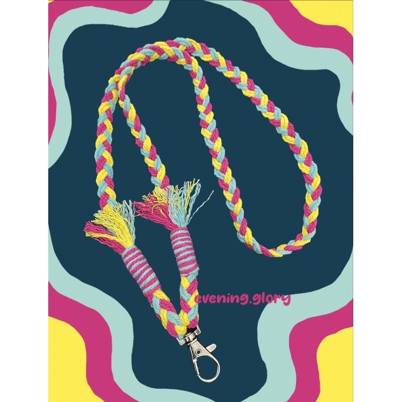 

Basic Braided Lanyard , lanyart , office supply, lanyard estetik, aesthetic macrame lanyard, makrame lanyart, gantungan id card, ID card holder,phone holder, gantungan kartu nama, holder hp ponsel